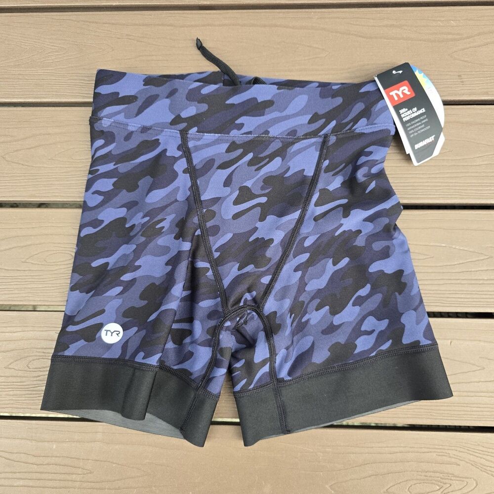 TYR Midnight Camo Men’s 6.5 Workout Jammer Black/Grey Size 28 New